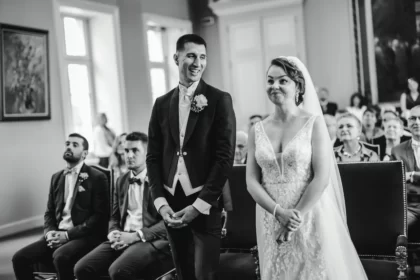 Photo d'un mariage à la mairie d'Angers