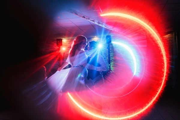 Lumières de première danse de mariage