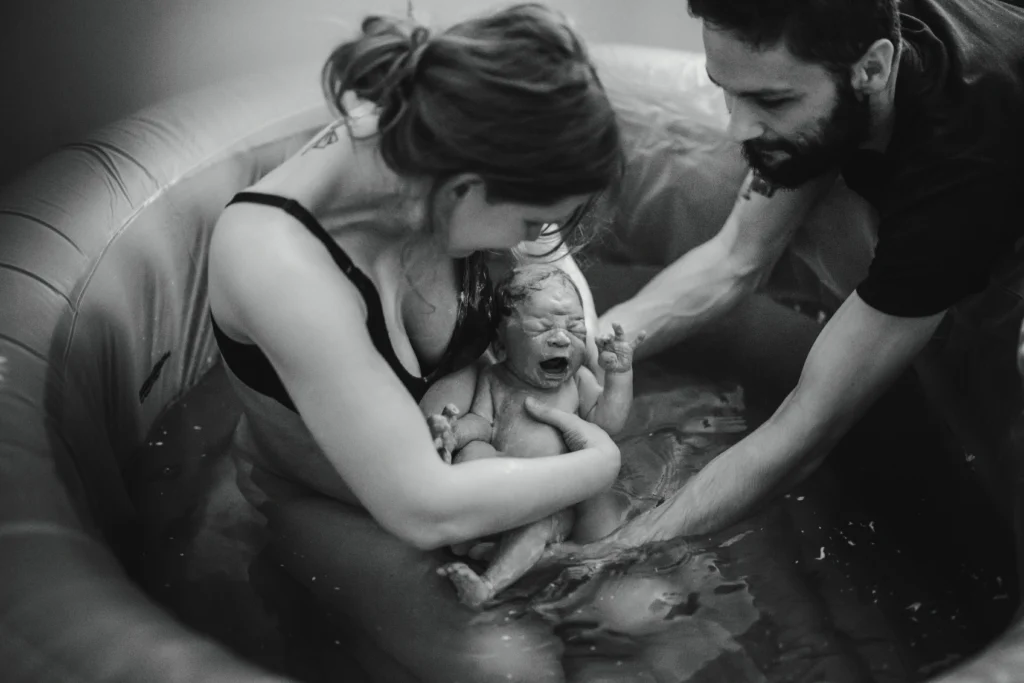photo d'un bébé qui vient de naitre