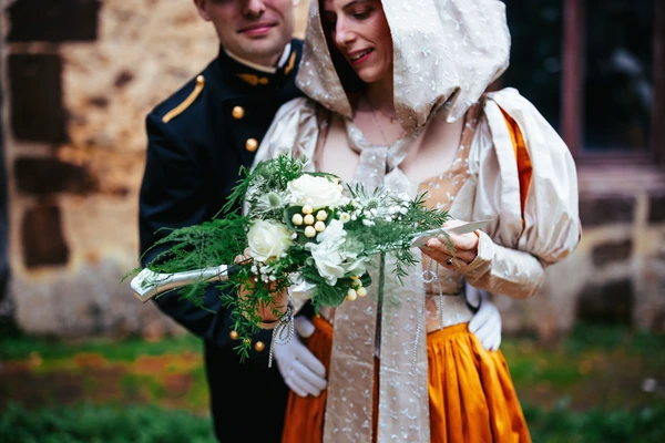 bouquet de mariage médiéval en automne