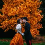 mariage médiéval fantastique en automne