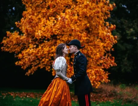 mariage médiéval fantastique en automne