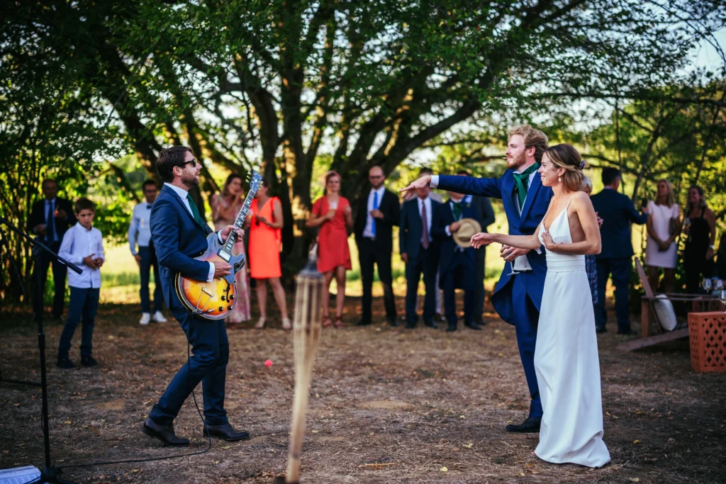 Concert de musique pendant le vin d'honneur