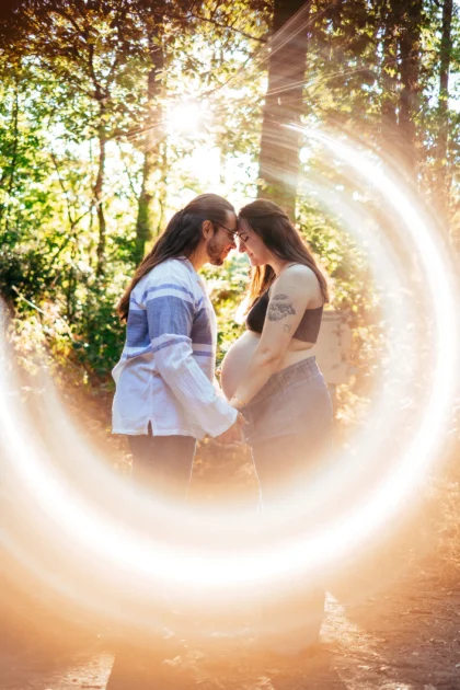 photographe lumière pour femme enceinte à Angers