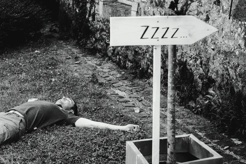 sieste d'invités à la fraiche au domaine du plessis Chivré